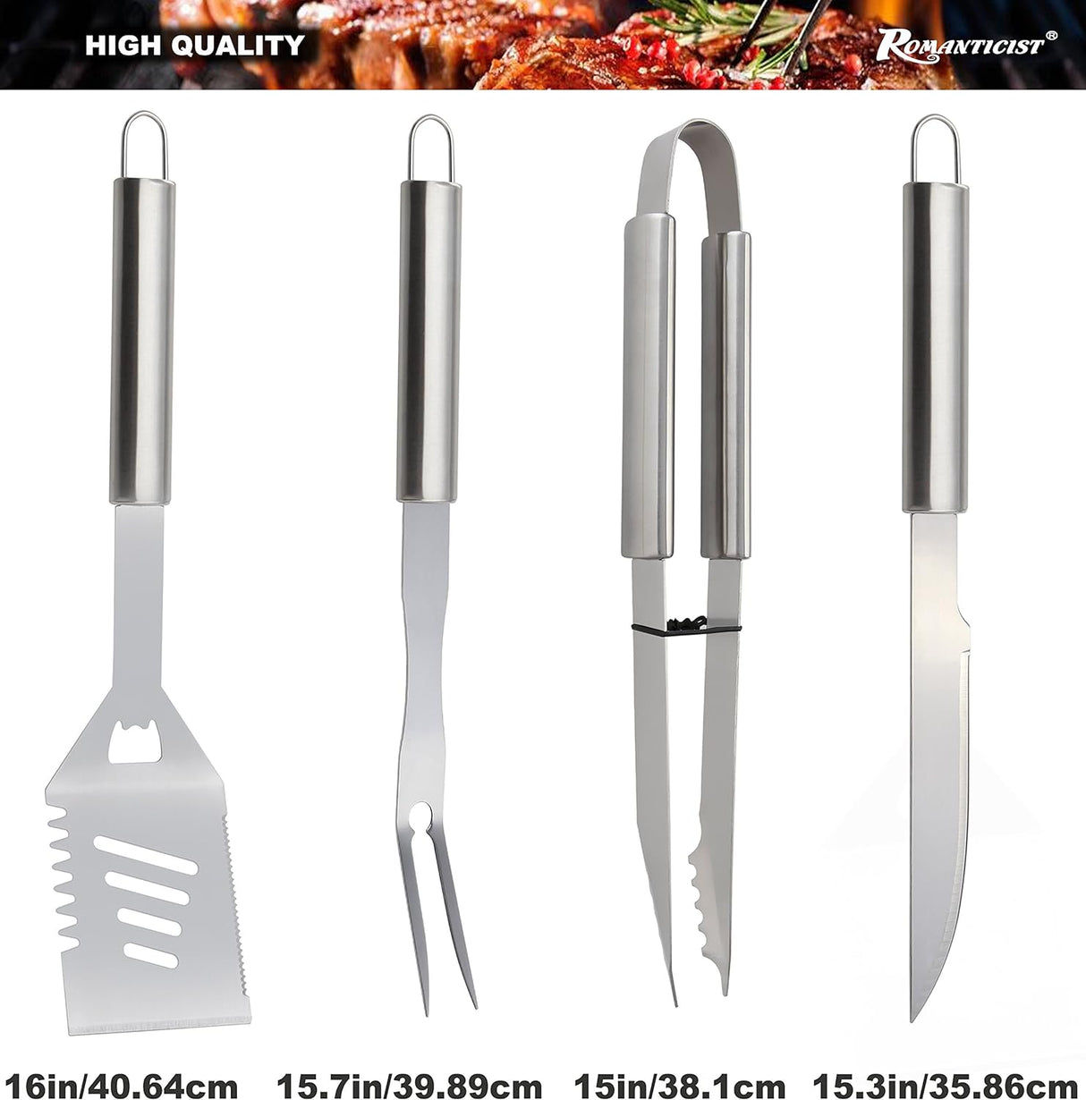 Kit de Accesorios para Parrilla ROMANTICIST 21PC con Estuche
