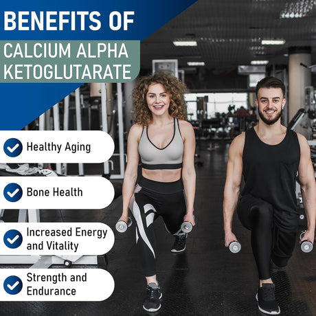 Calcio Alpha-Ketoglutarato Time Release 1000mg - 60 Cápsulas
