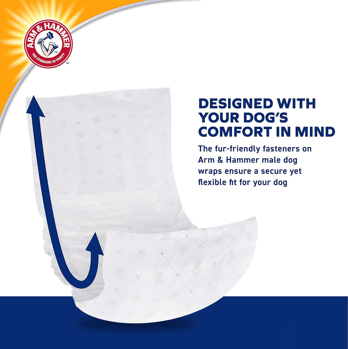 Arm &amp; Hammer Pañales para perros machos para control de olores
