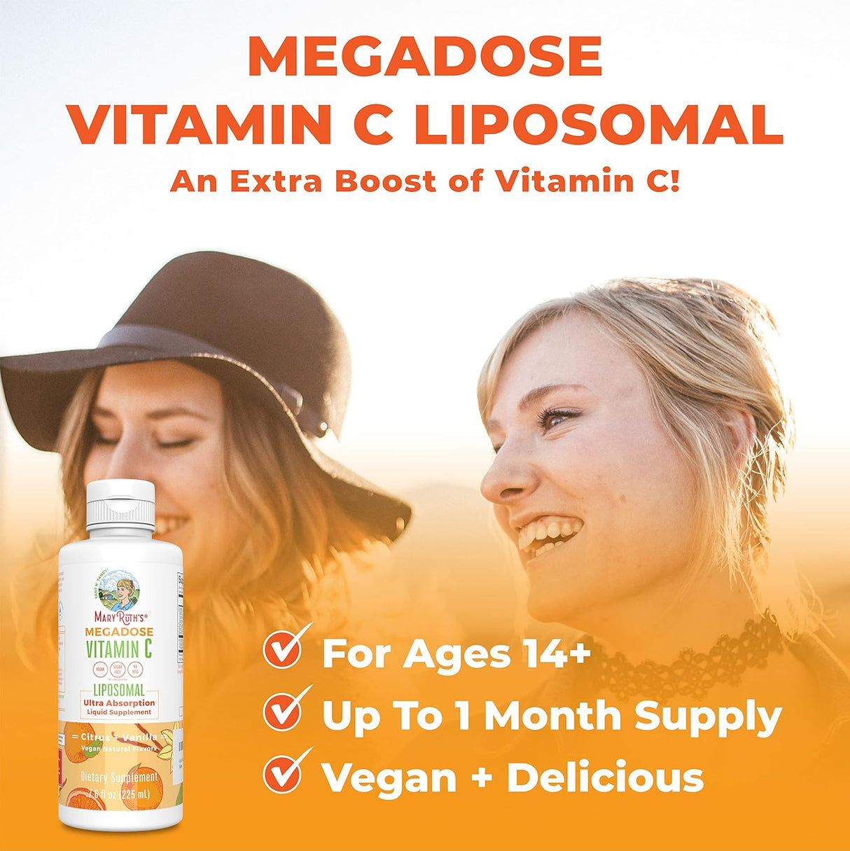 Suplementos Liposomal líquido de vitamina C  500 mg  líquida