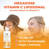 Suplementos Liposomal líquido de vitamina C  500 mg  líquida