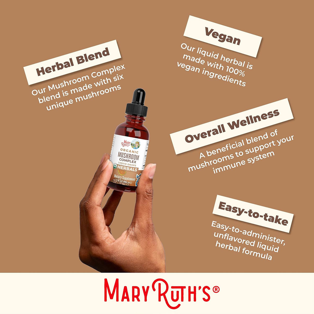 Suplemento MaryRuth's  Gotas líquidas de hierbas 1 oz