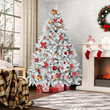 Árbol de Navidad Artificial SUNCROWN 6ft Premium con 1000 ramas