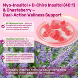 Gomitas de Inositol + Chasteberry, 2000mg, 60u
