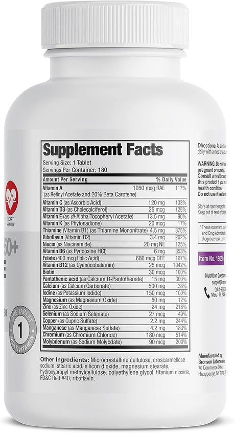 Suplementos Bronson ONE Daily Multivitamínico Multimineral