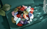 QINJIEJIE Cristales crudos surtidos de 10 colores, cristal