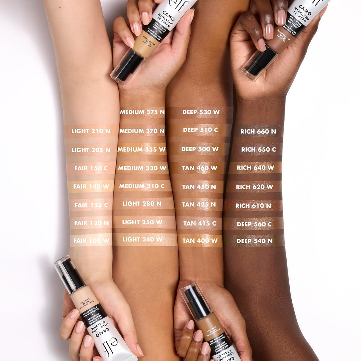 Crema Hidratante Camo CC SPF 30, Cobertura Completa, Dewy
