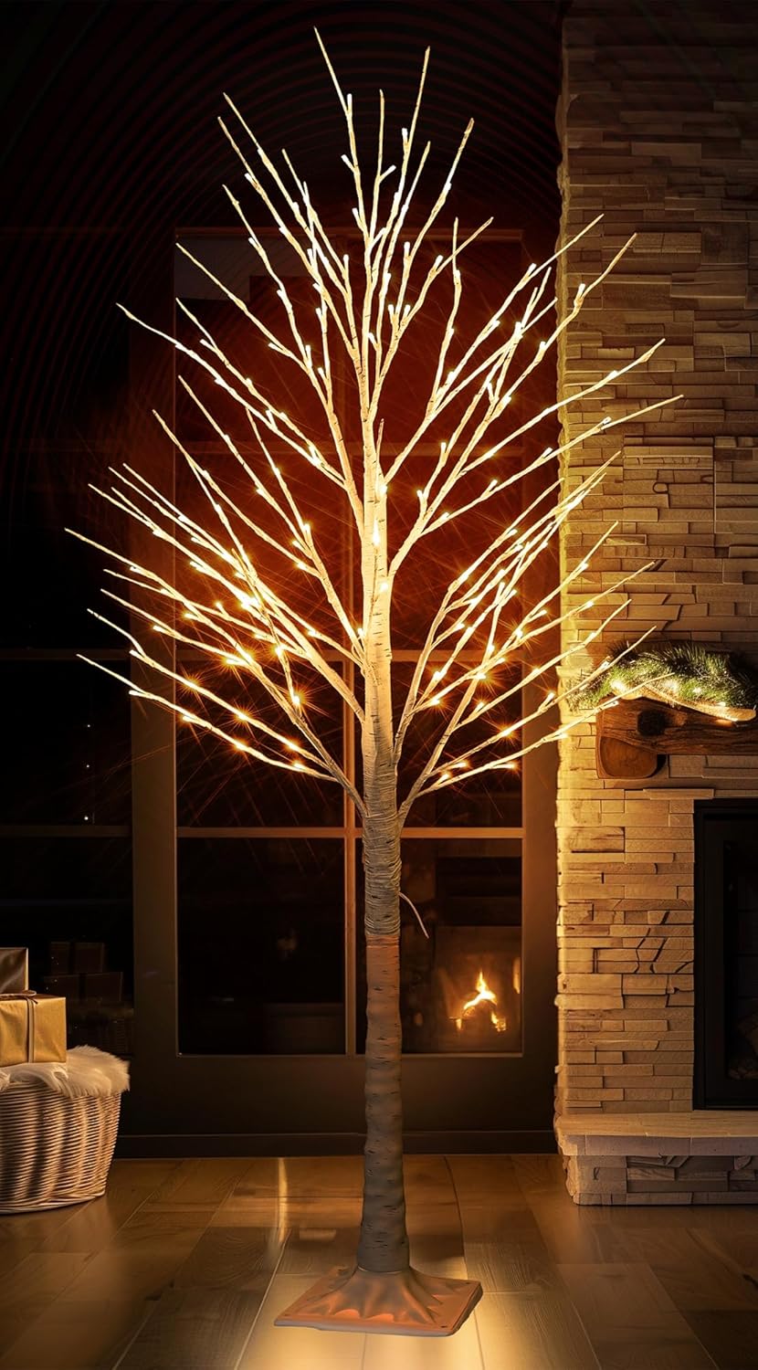 Árbol de Navidad LED TW SHINE 6 FT Pre-iluminado 144 luces