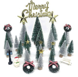 Mini Árboles de Navidad en Mini Botellas, 36 Piezas