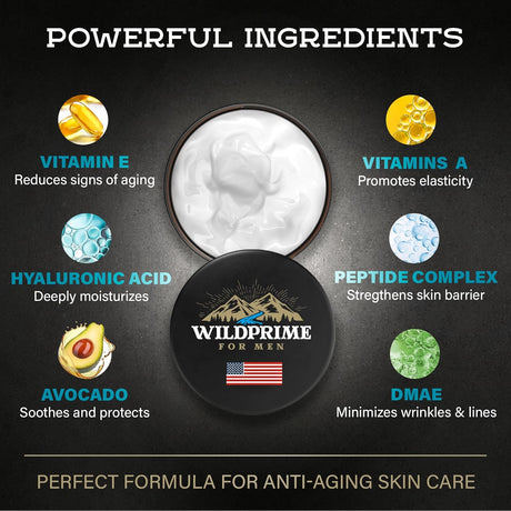 Crema hidratante facial para hombre antienvejecimiento