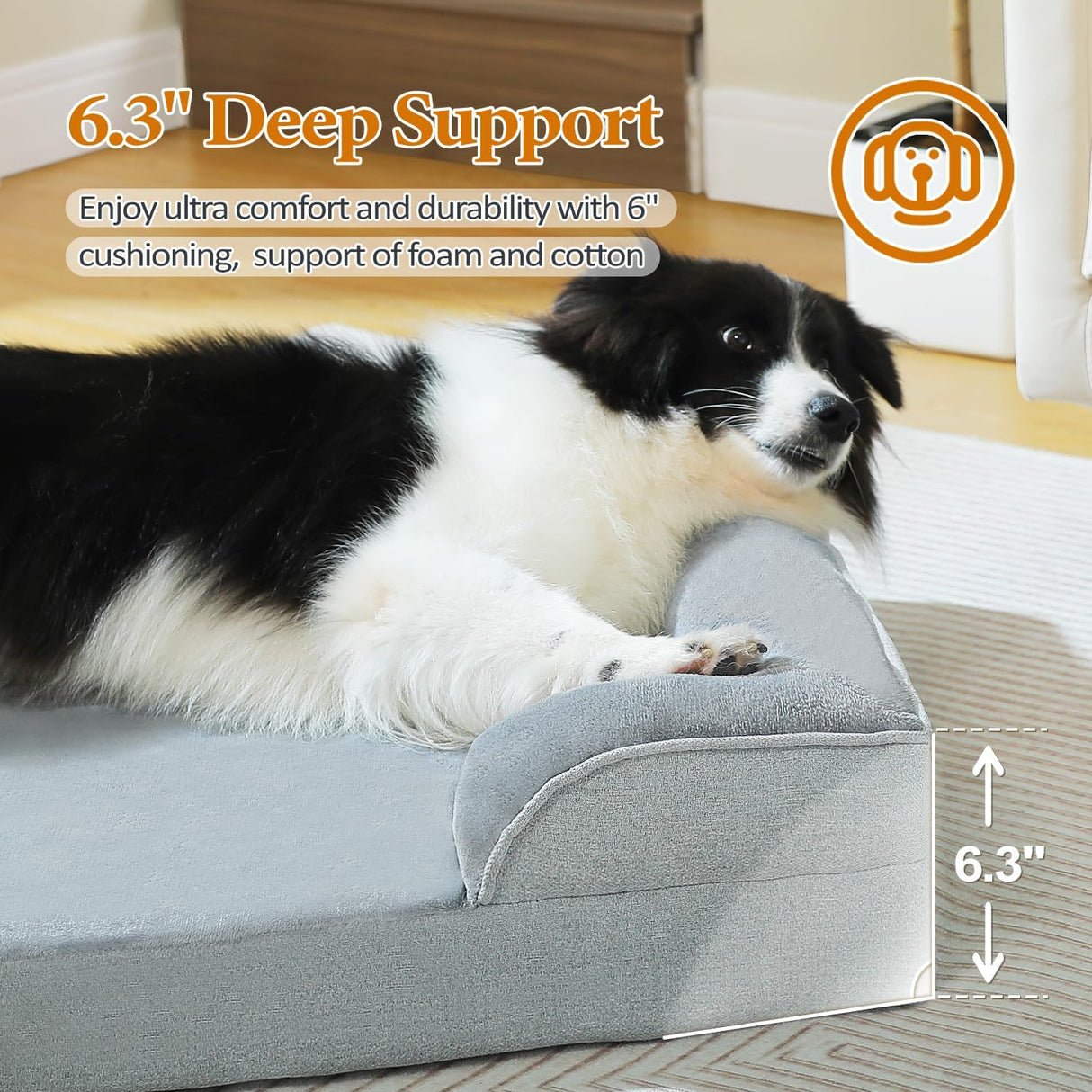 Cama ortopédica para perro PAWZ Road, lavable, tamaño grande