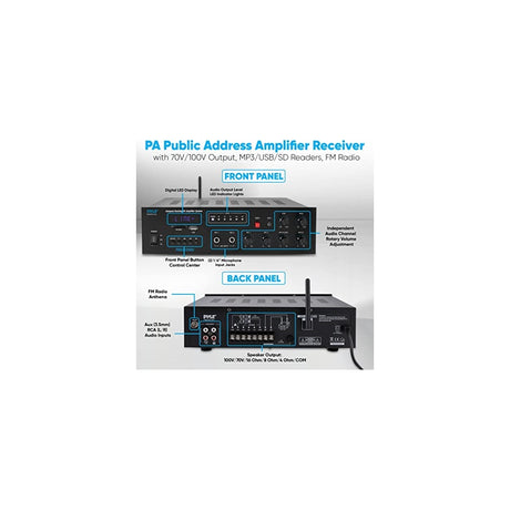 Amplificador de audio PYLE-HOME PT210