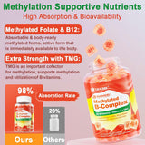 Super Methylated B Complex Gummies - Sin Azúcar, Omega-3, CoQ10
