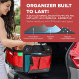 Organizador de Maletero para Auto, Compartimentos Ajustables