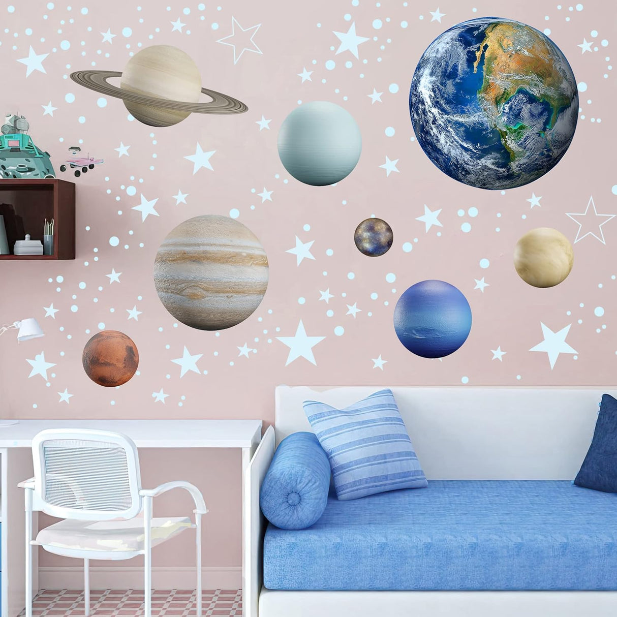 Estrellas Brillantes en la Oscuridad, Stickers de Planetas