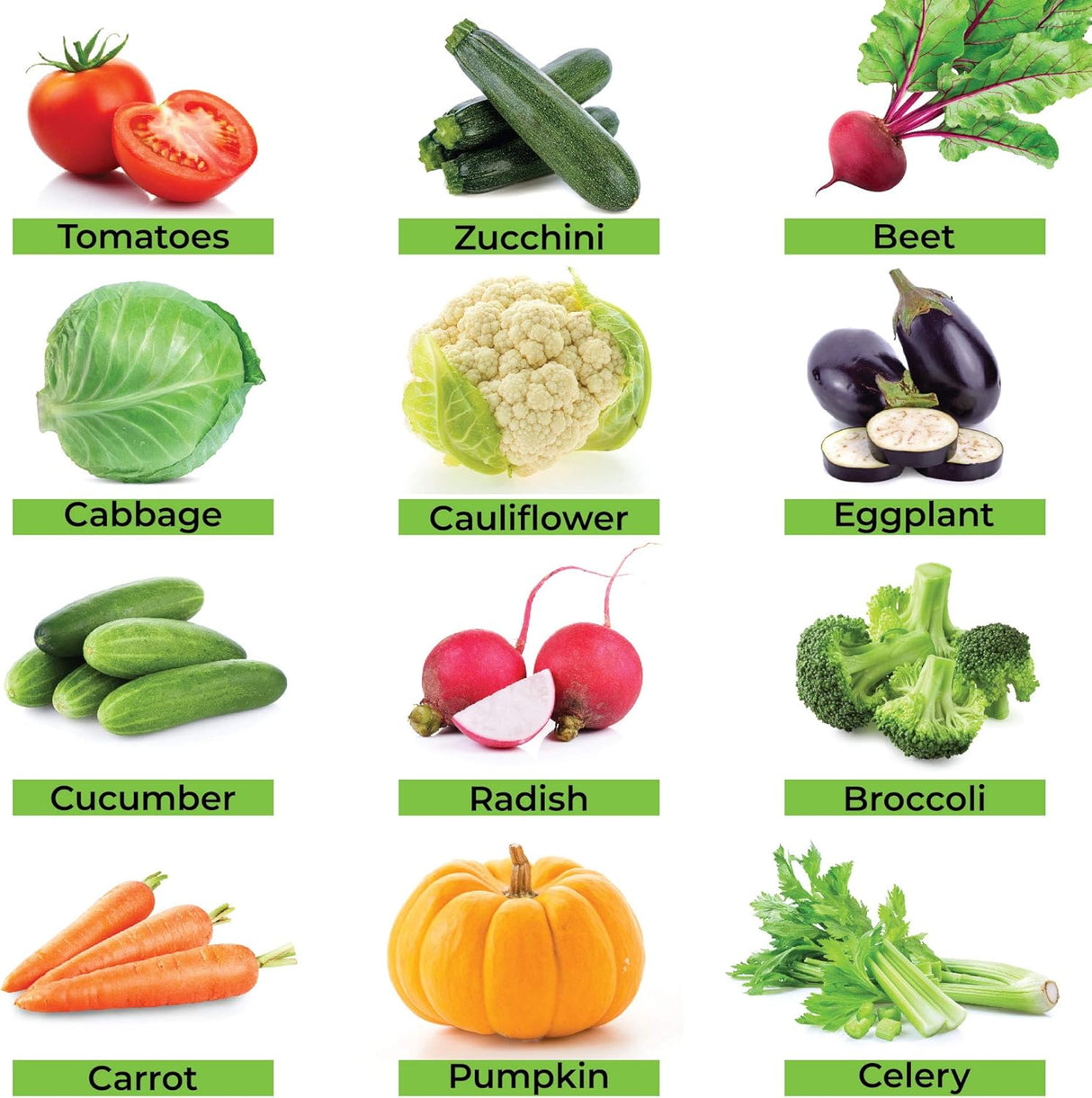 Semillas de Vegetales Herencia - 1000 Semillas No-GMO Survival