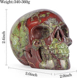 Calavera de Cristal de Sangre de Dragón 3.0 Decoración Halloween
