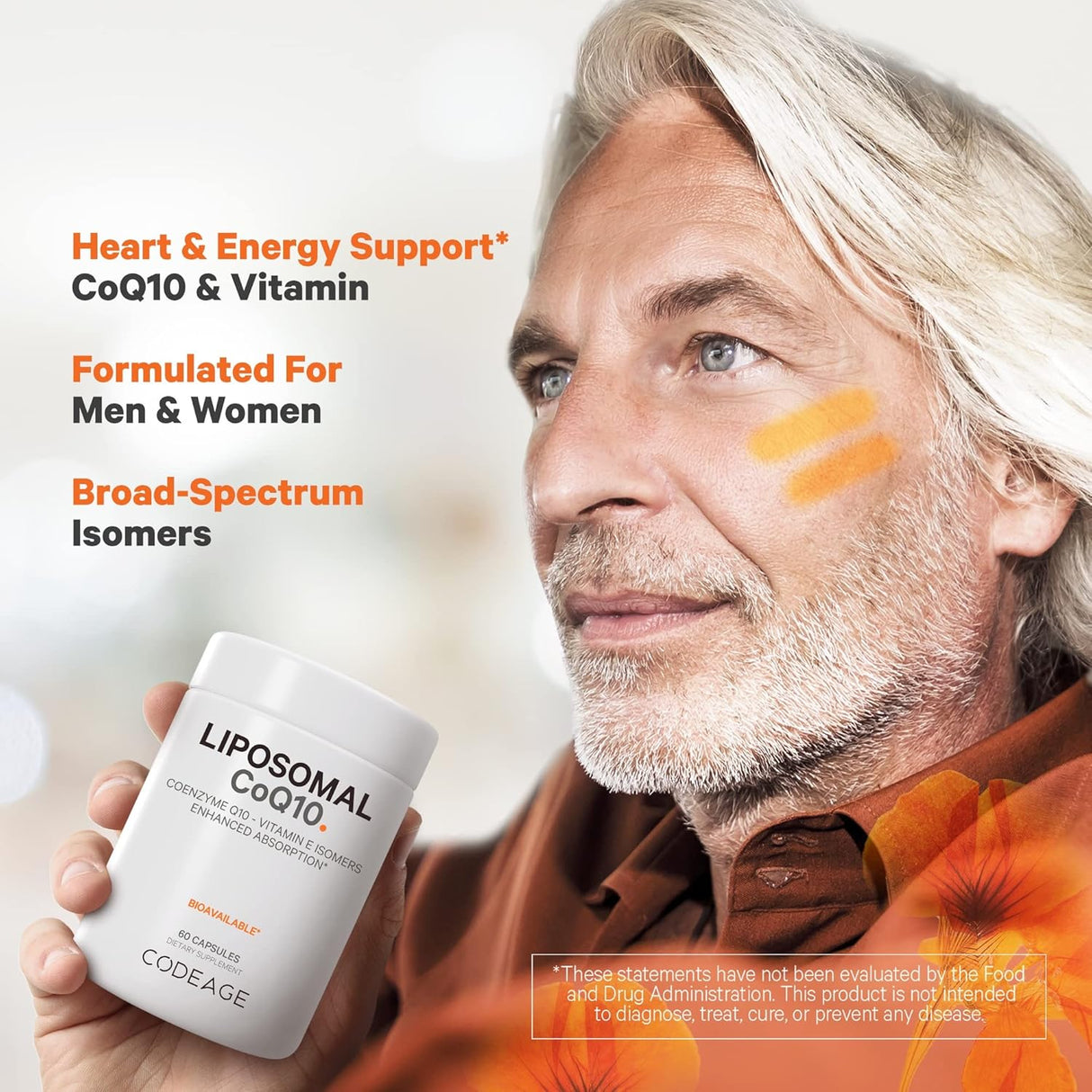 Suplemento liposomal CoQ10  Isómeros de vitamina E  125 mg