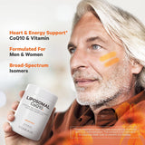 Suplemento liposomal CoQ10  Isómeros de vitamina E  125 mg
