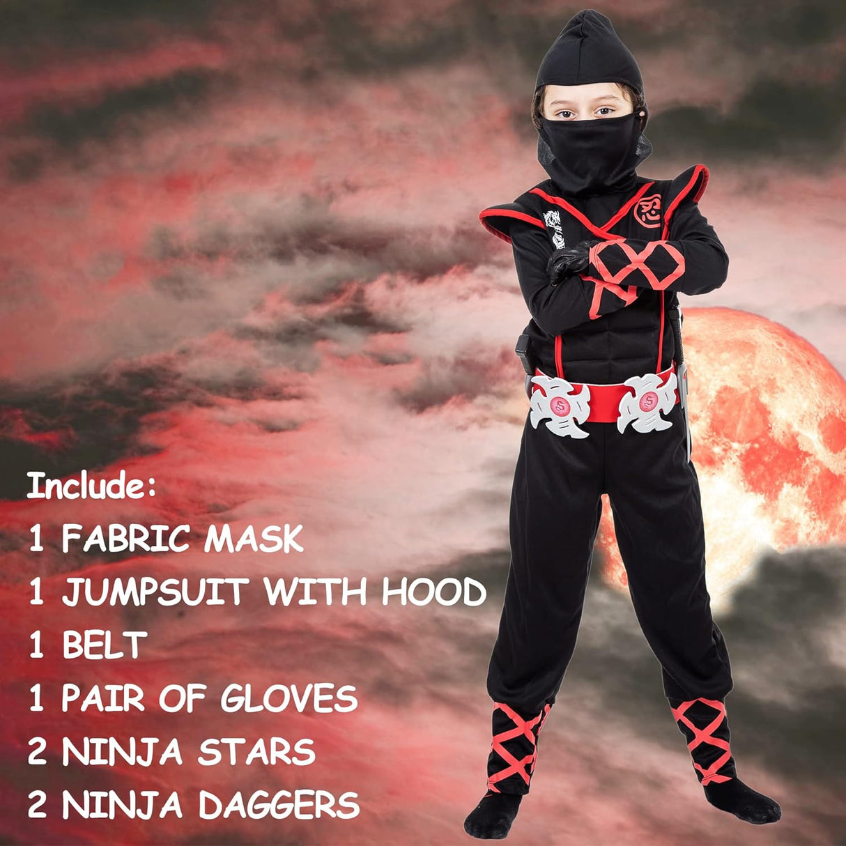 Disfraz de Ninja para Niños con Accesorios - Halloween Kids