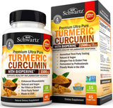 Suplementos Alimenticios de cúrcuma con BioPerina