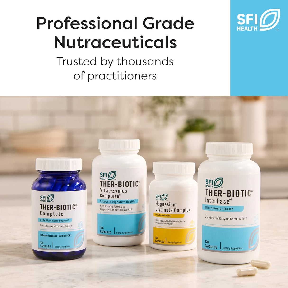 Klaire Labs SFI Kids Probióticos 25B CFU en Inulina 60 Tabletas