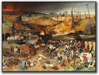 Póster Retro Pieter Bruegel El Viejo El Triunfo de la Muerte