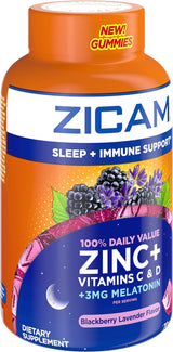 Zicam Sueño + apoyo inmunológico. Suplemento de zinc 79 unid