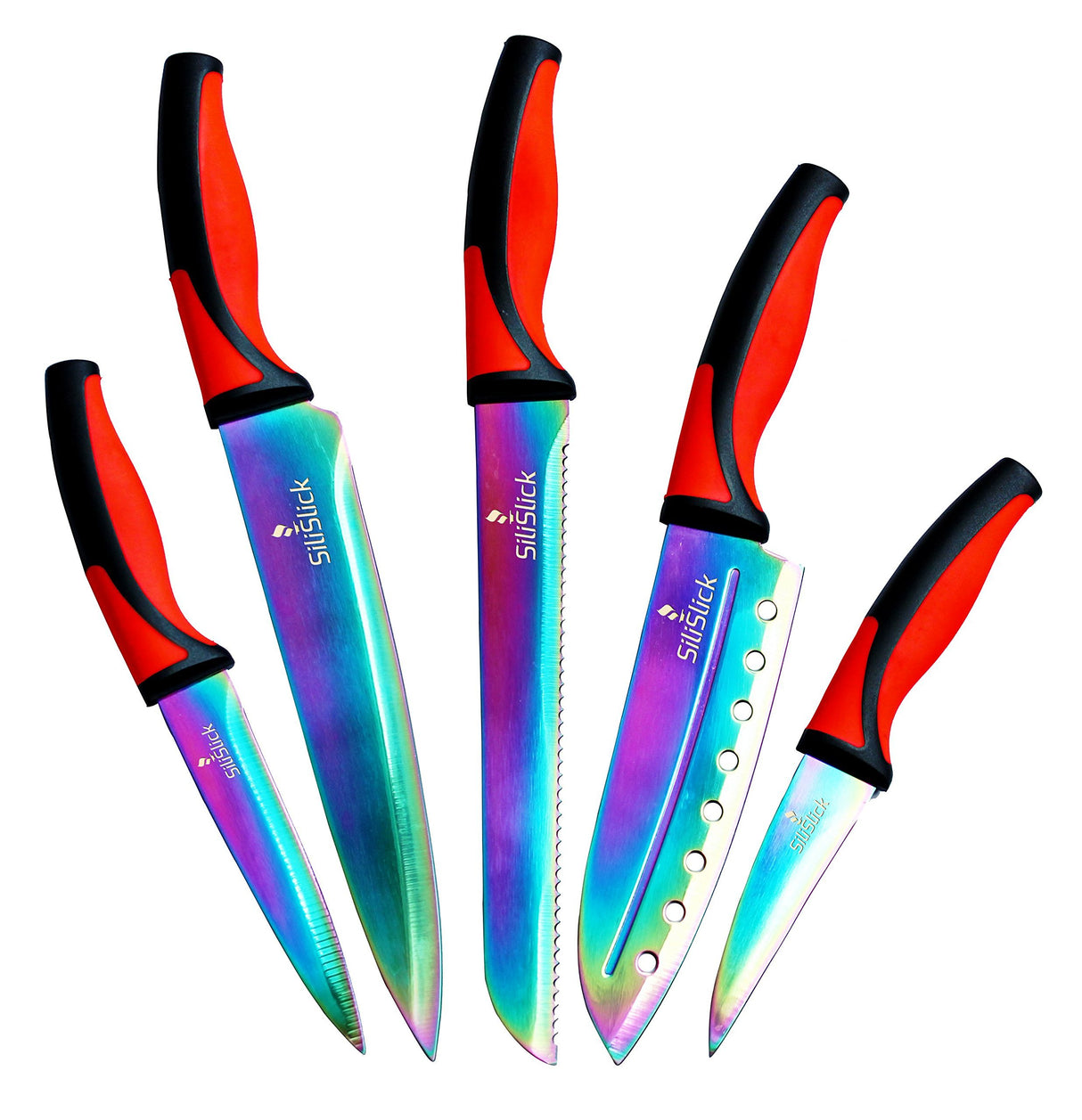 Juego de cuchillos de cocina SiliSlick 5 cuchillos elegantes