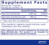 Suplemento Niacinamida  de vitamina B3 para   metabolismo