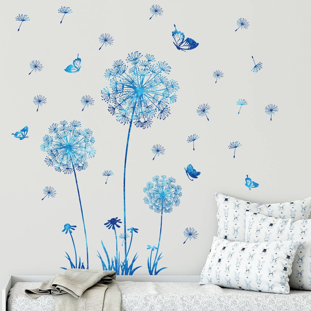 Pegatinas de Pared Flor y Mariposas Supzone para Decoración