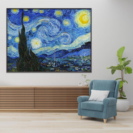 Póster de La Noche Estrellada de Van Gogh  Decoración Moderna