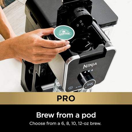 Cafetera Ninja Drip, DualBrew Pro, K-Cup y 12 Tazas, CFP301