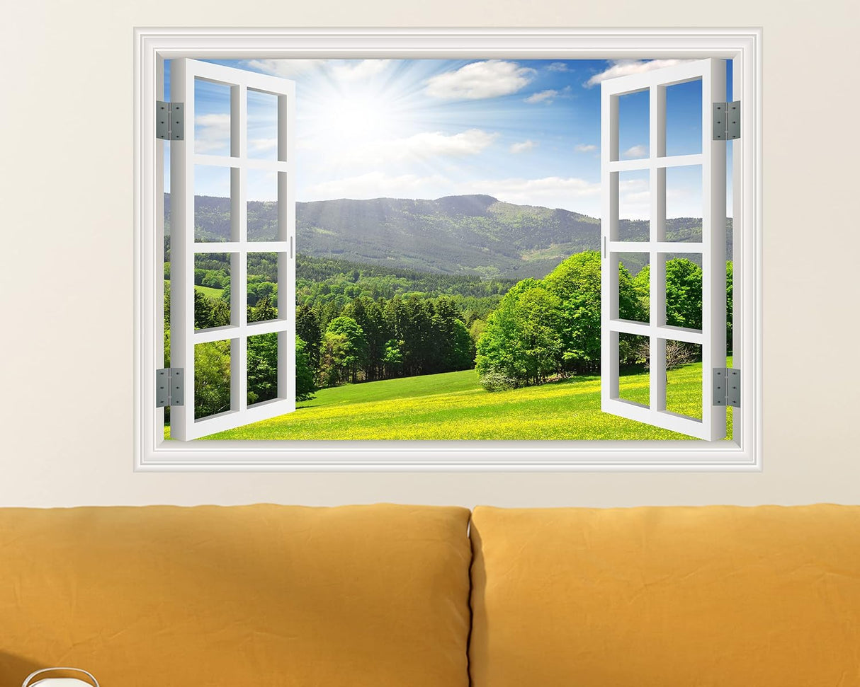 Sticker de Ventana Falsa FLFK, Mural Decorativo 16x24