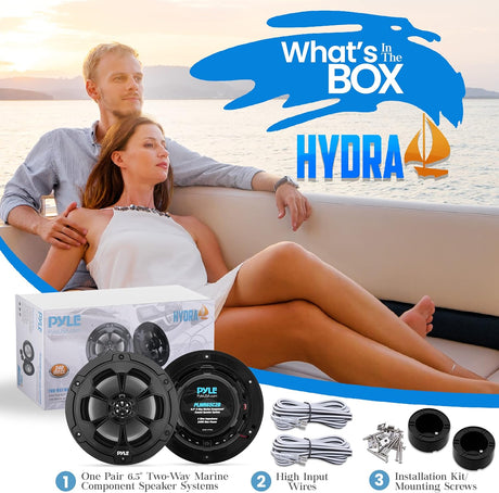 Parlantes marinos de dos vías PYLE PLMR65C2B