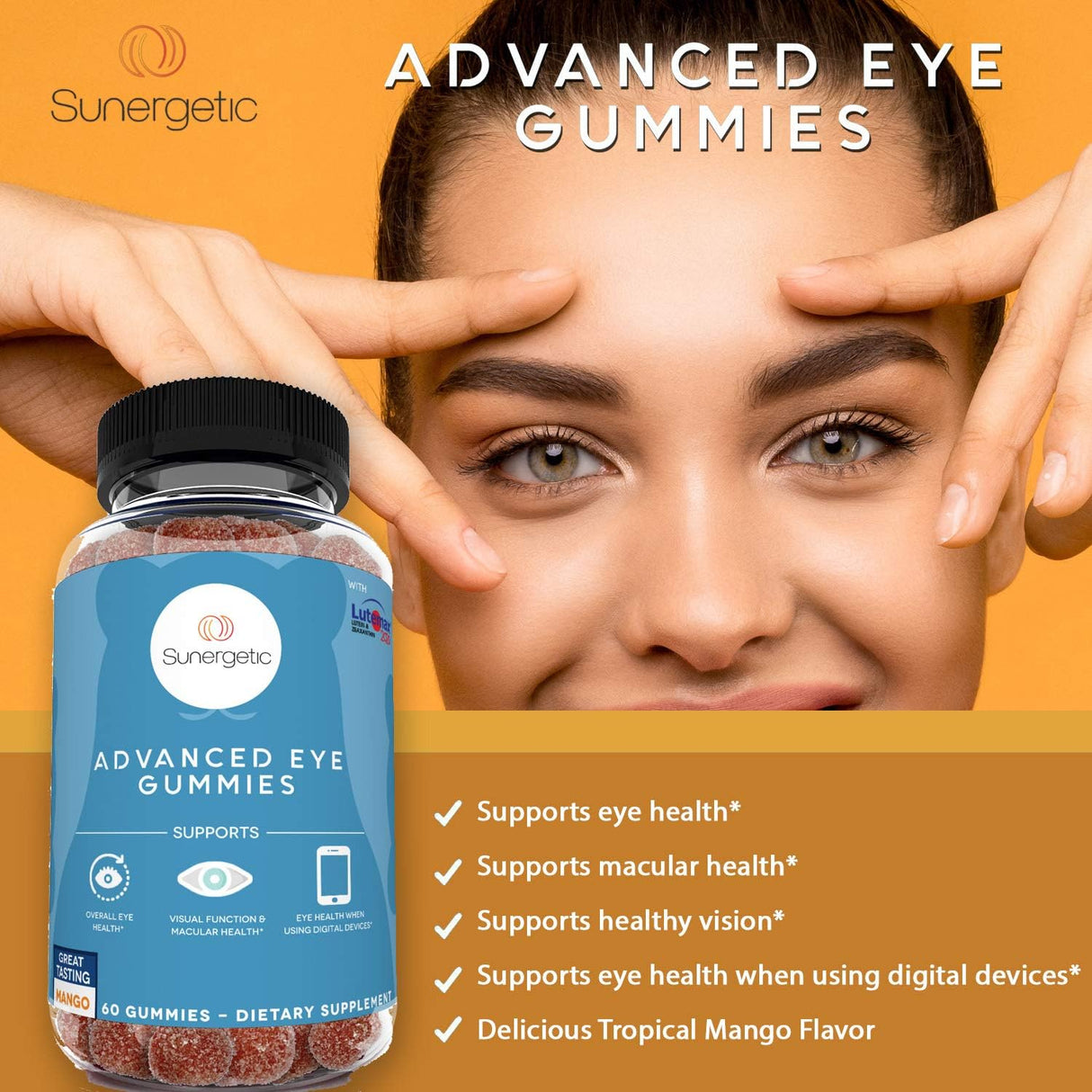 Suplementos  de apoyo ocular  de los ojos