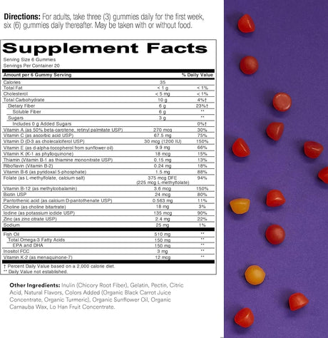 Multivitamínico diario para adultos con fibra SmartyPants