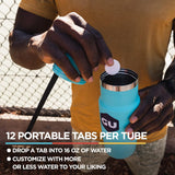 GU Hydration Tabletas Veganas, Sin Gluten, Sin Cafeína, 8 uds