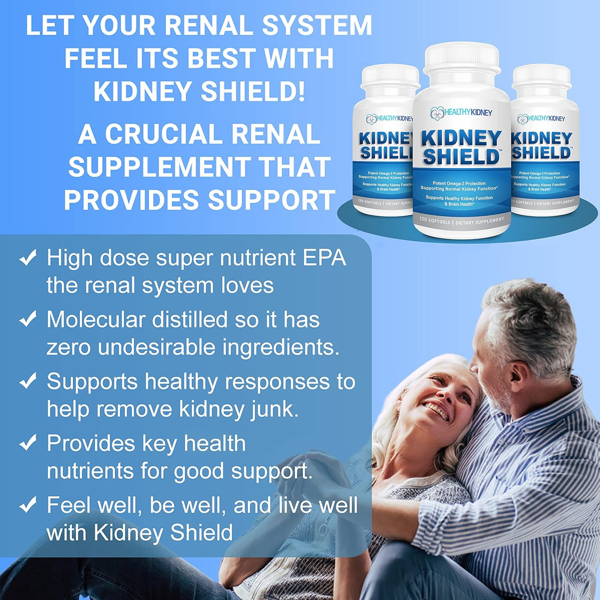 Suplemento renal 120 cápsulas para apoyar la función renal