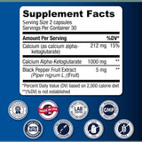 Calcio Alpha-Ketoglutarato Time Release 1000mg - 60 Cápsulas
