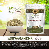 Raíz de Ashwagandha Orgánica - Organic Way | 1/2 LBS, Vegan