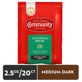 Café Decaf Community Coffee, Tostado Medio Oscuro, 20 Paquetes