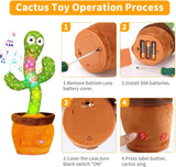 Muñecos Cactus Bailarín para Niños, Juguete Musical Educativo,Modelo C1