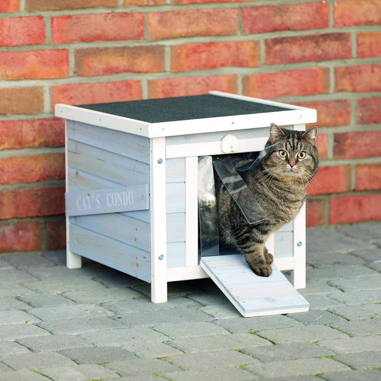 Casa para Gatos TRIXIE, Refugio Exterior para Mascotas Pequeñas