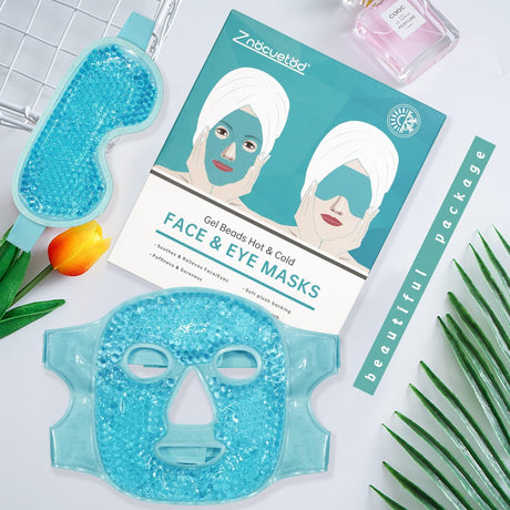 Máscara facial de hielo refrescante  paquete caliente/frío