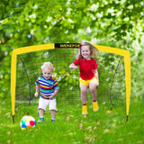 WEKEFON Porterías de fútbol juego de 2 plegable portátil