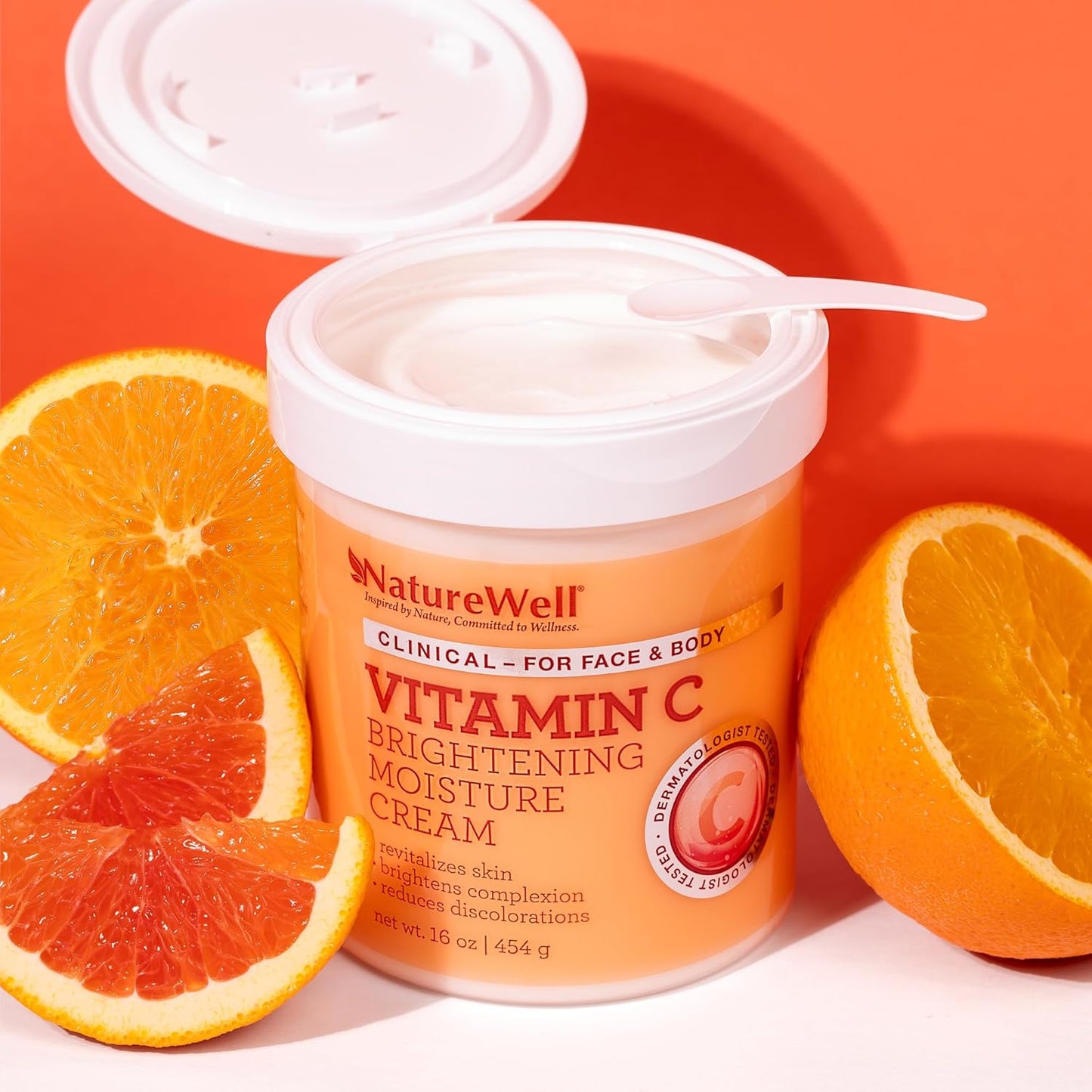 Crema hidratante iluminadora con vitamina C NATURE WELL