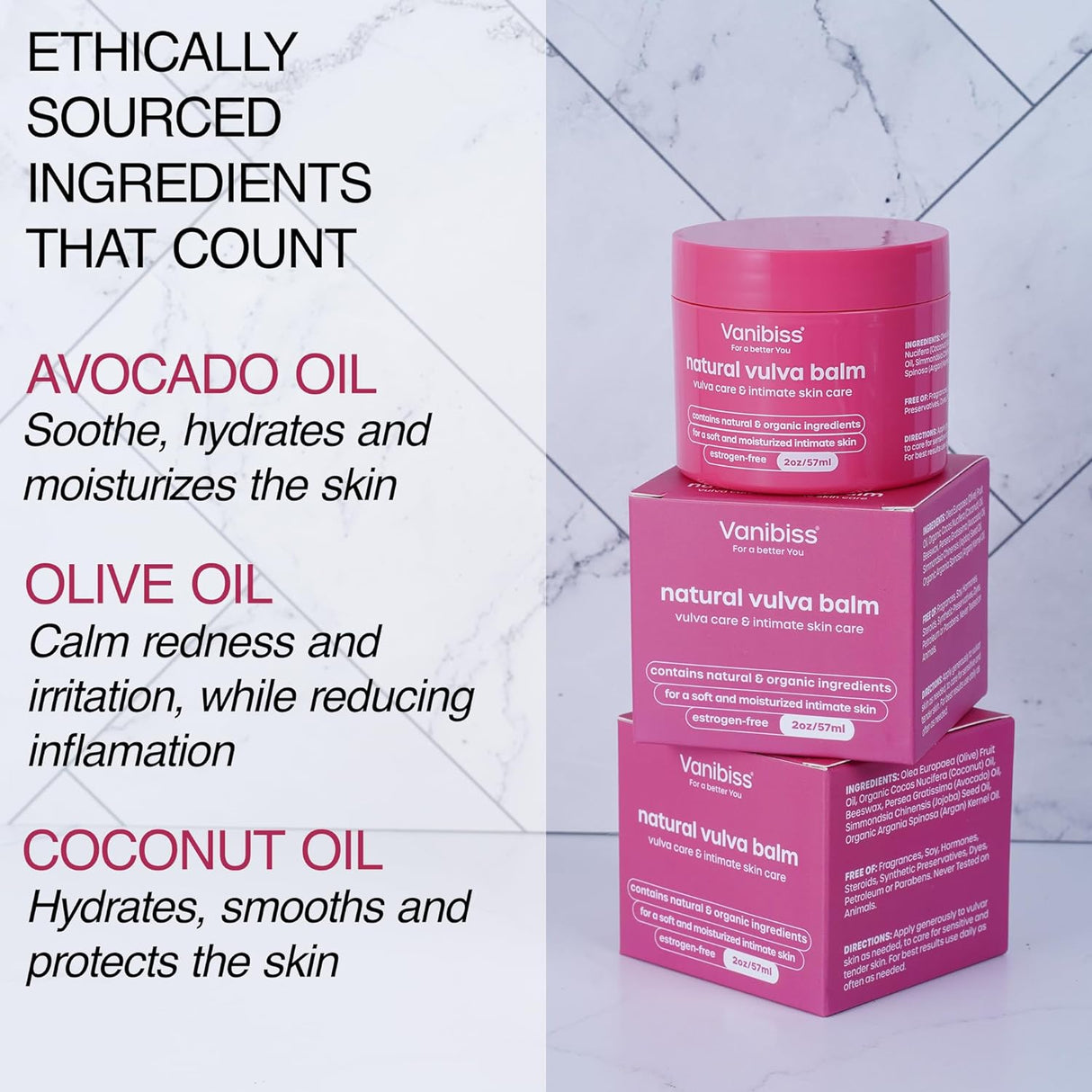 Vanibiss Natural Vulva Balm Crema Vulva y crema hidratante