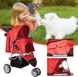 Carrito de Mascotas Plegable Elite con Rueda 360 para Viajar