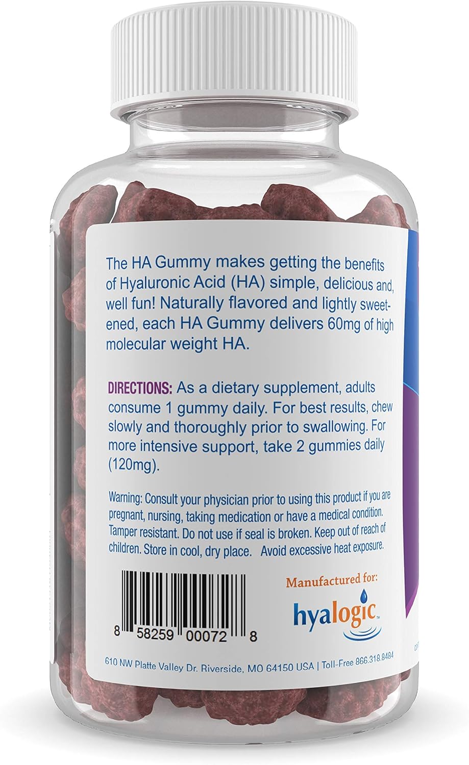 ácido hialurónico con sabor a bayas vitaminas